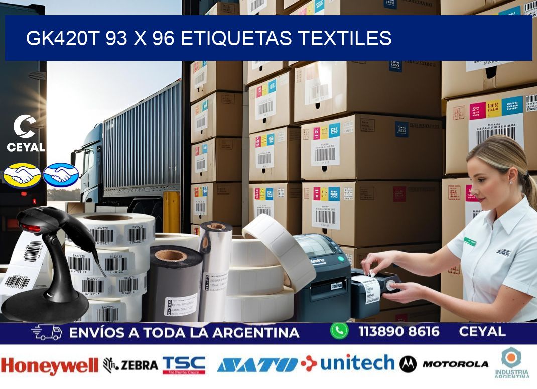 GK420T 93 x 96 ETIQUETAS TEXTILES