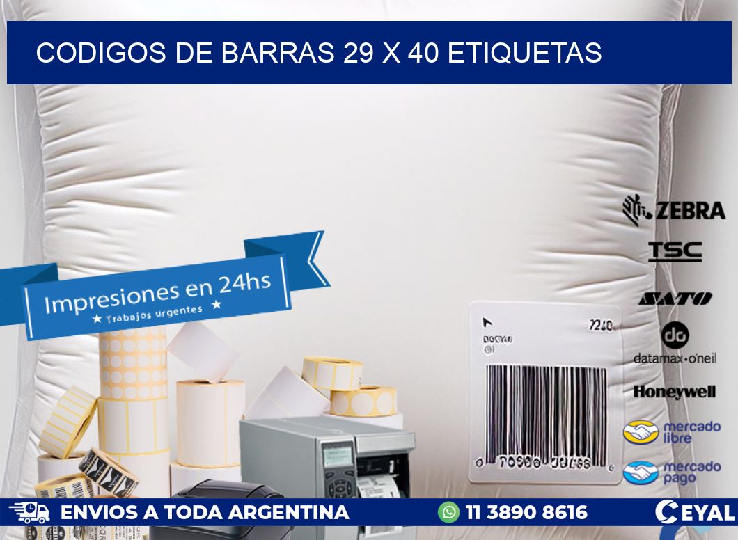 codigos de barras 29 x 40 etiquetas