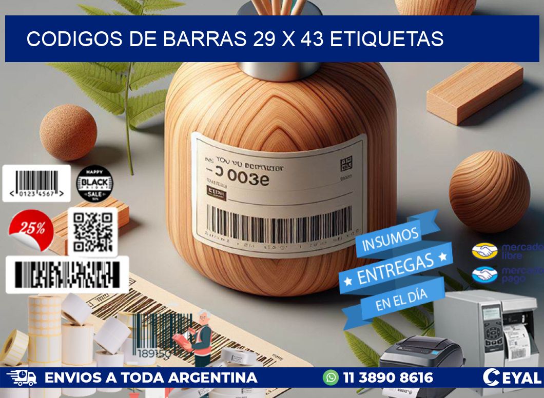 codigos de barras 29 x 43 etiquetas