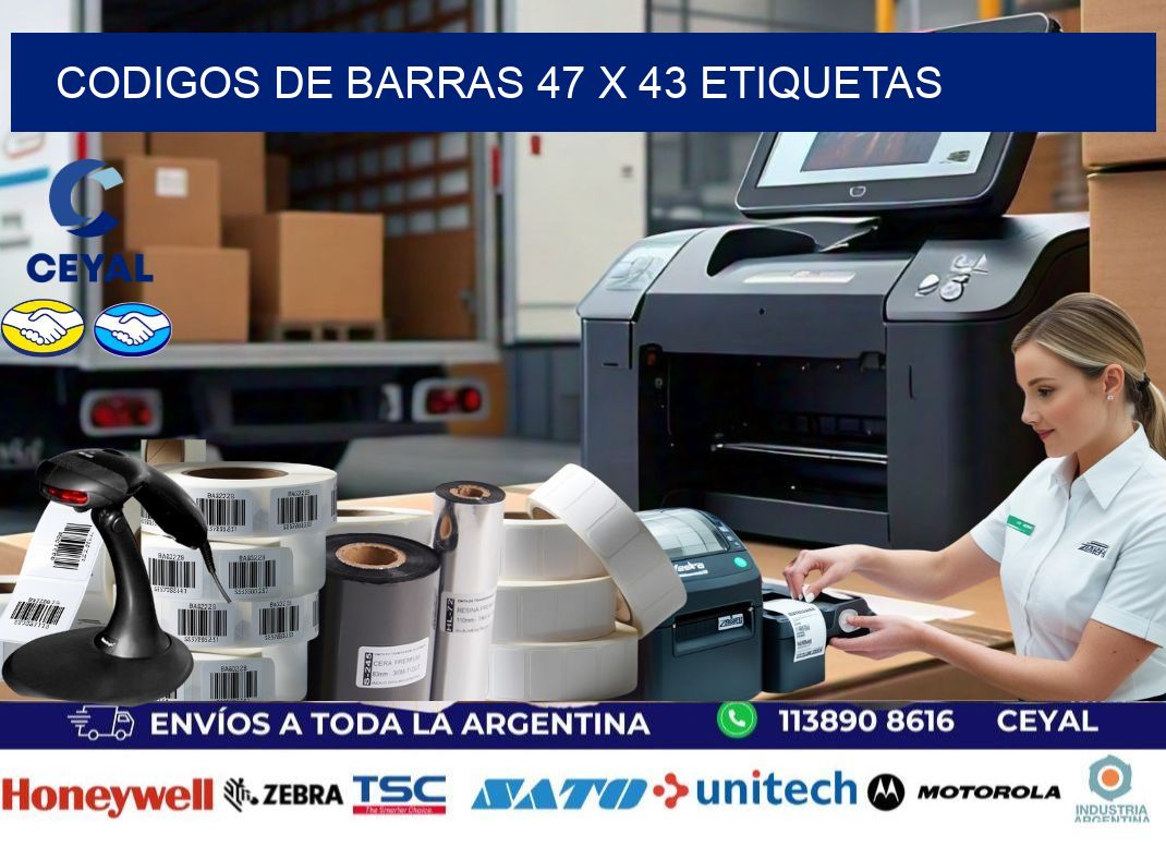 codigos de barras 47 x 43 etiquetas