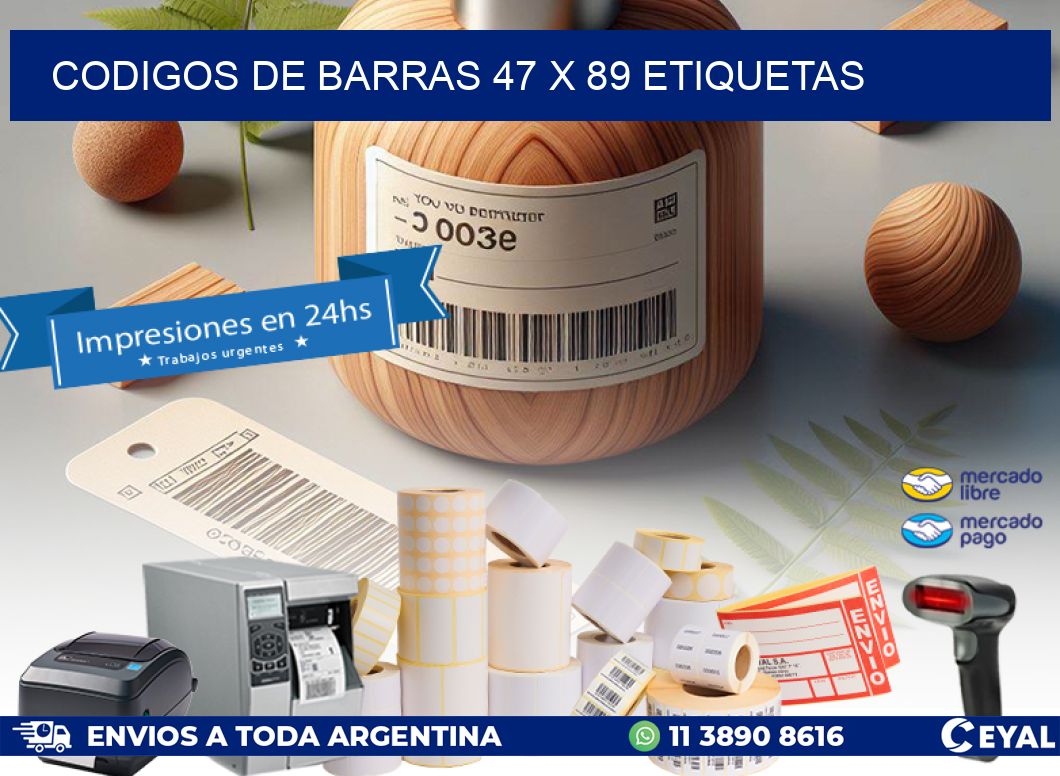 codigos de barras 47 x 89 etiquetas