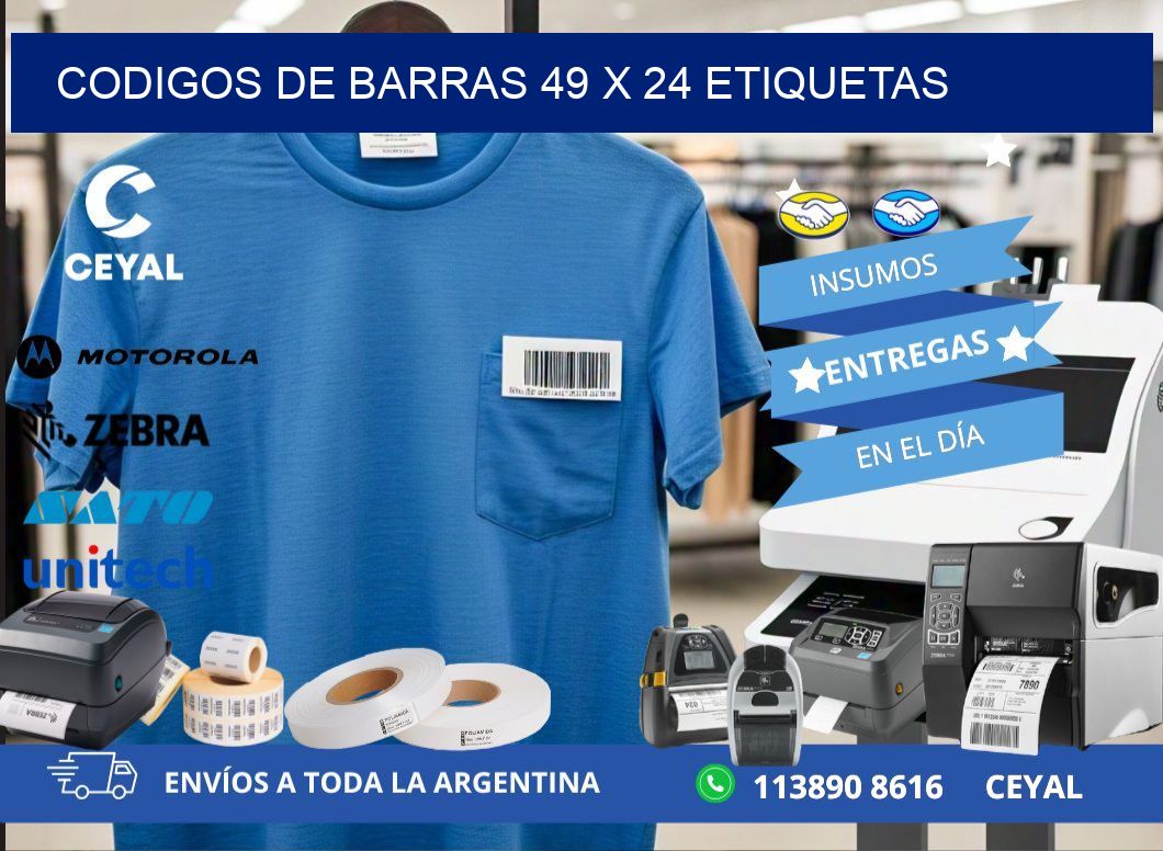 codigos de barras 49 x 24 etiquetas