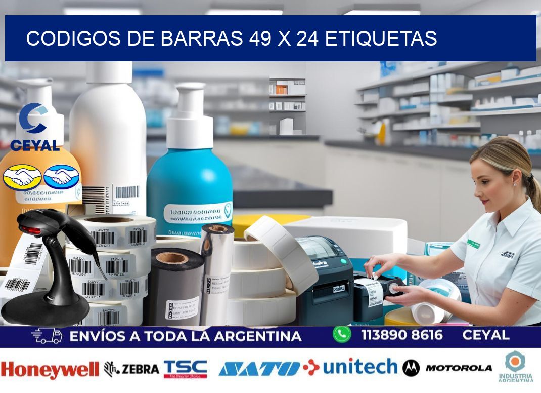 codigos de barras 49 x 24 etiquetas