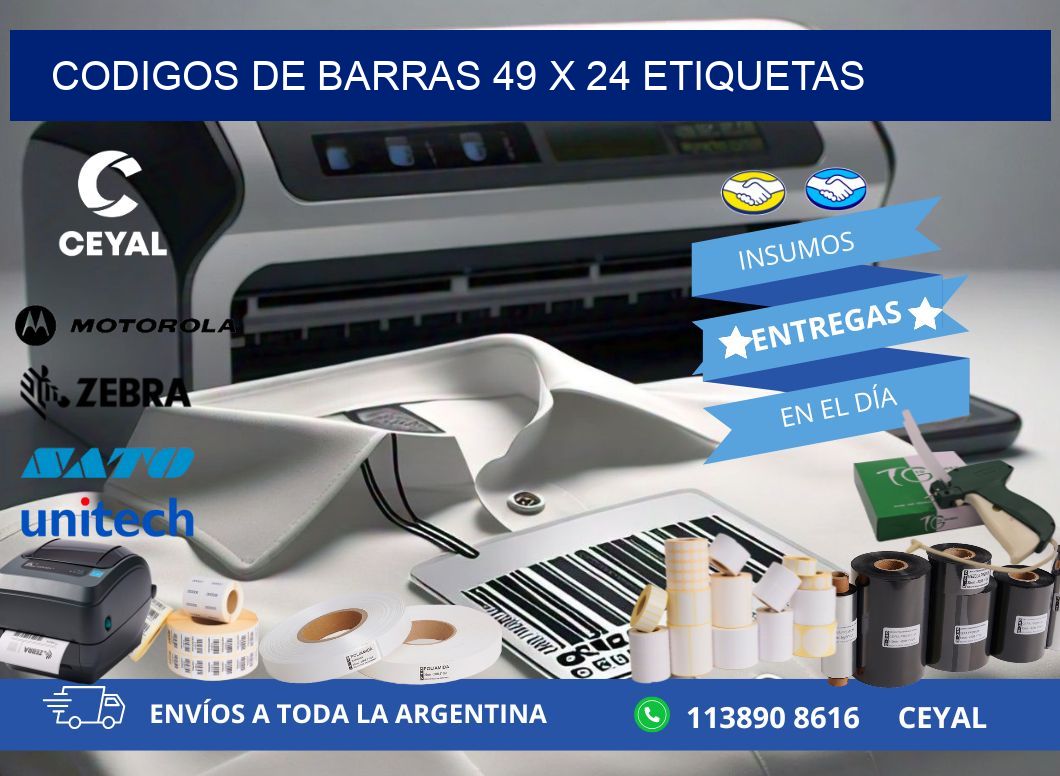codigos de barras 49 x 24 etiquetas