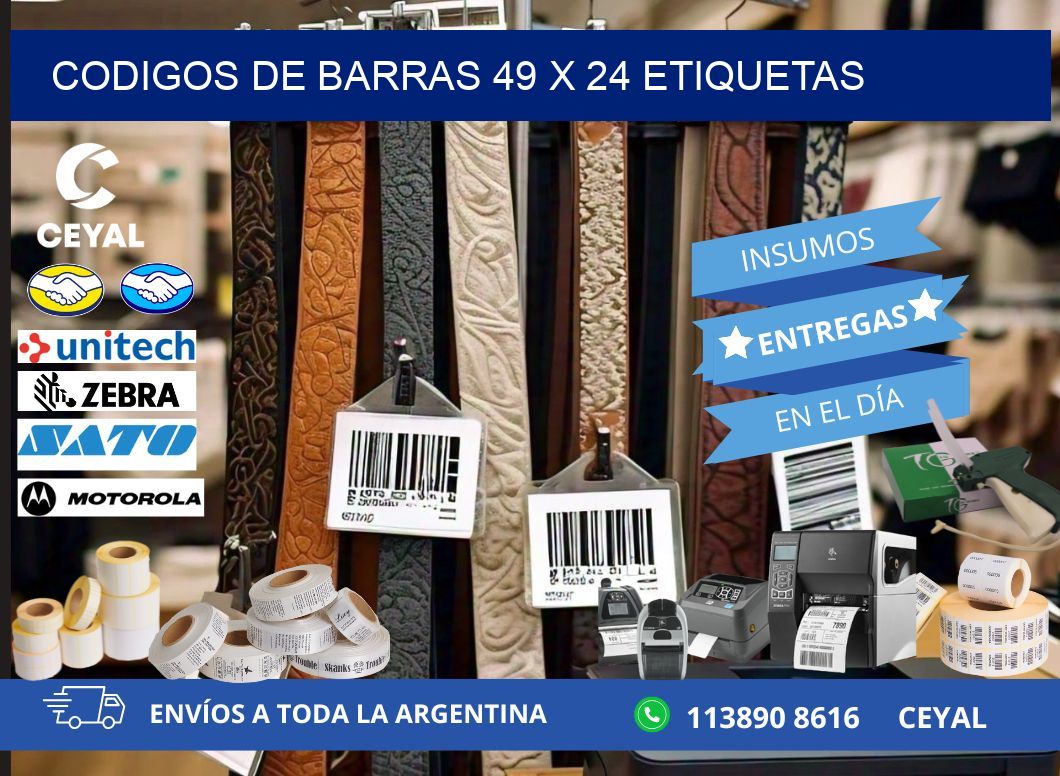 codigos de barras 49 x 24 etiquetas