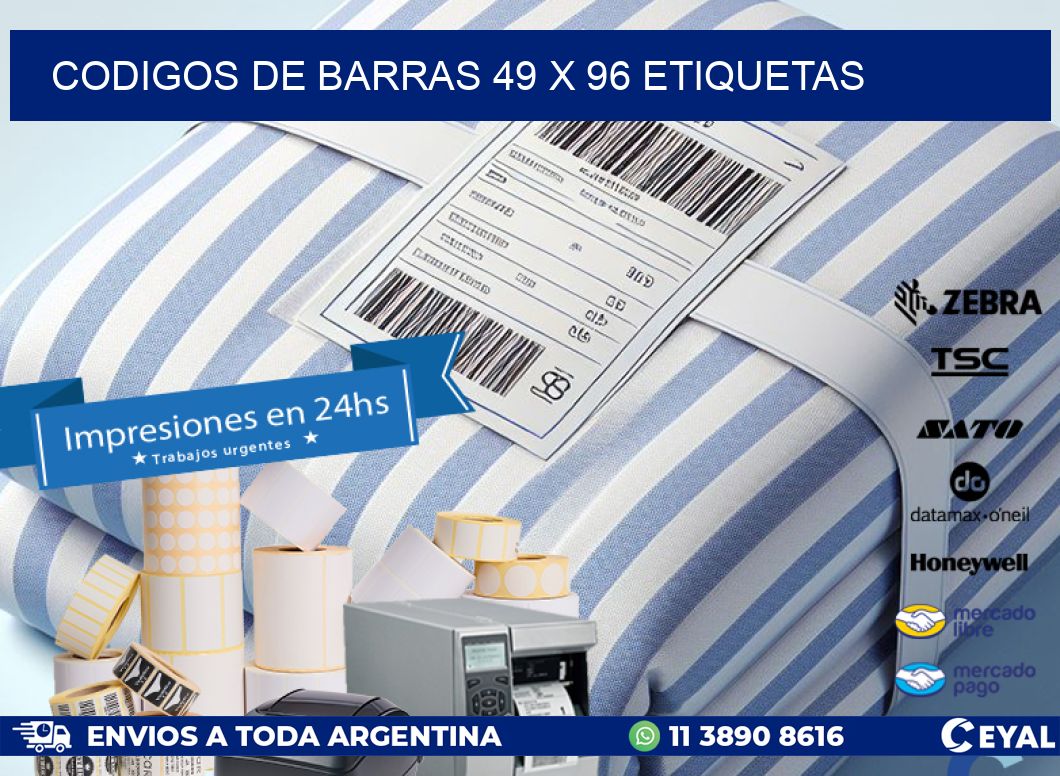 codigos de barras 49 x 96 etiquetas