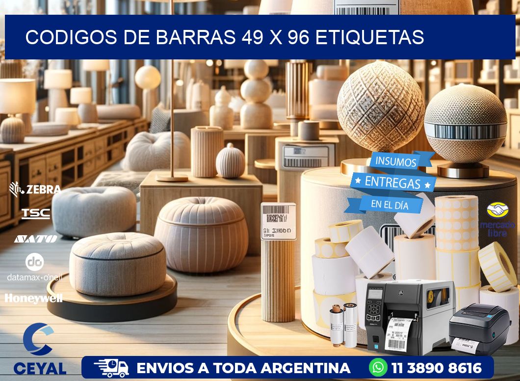 codigos de barras 49 x 96 etiquetas