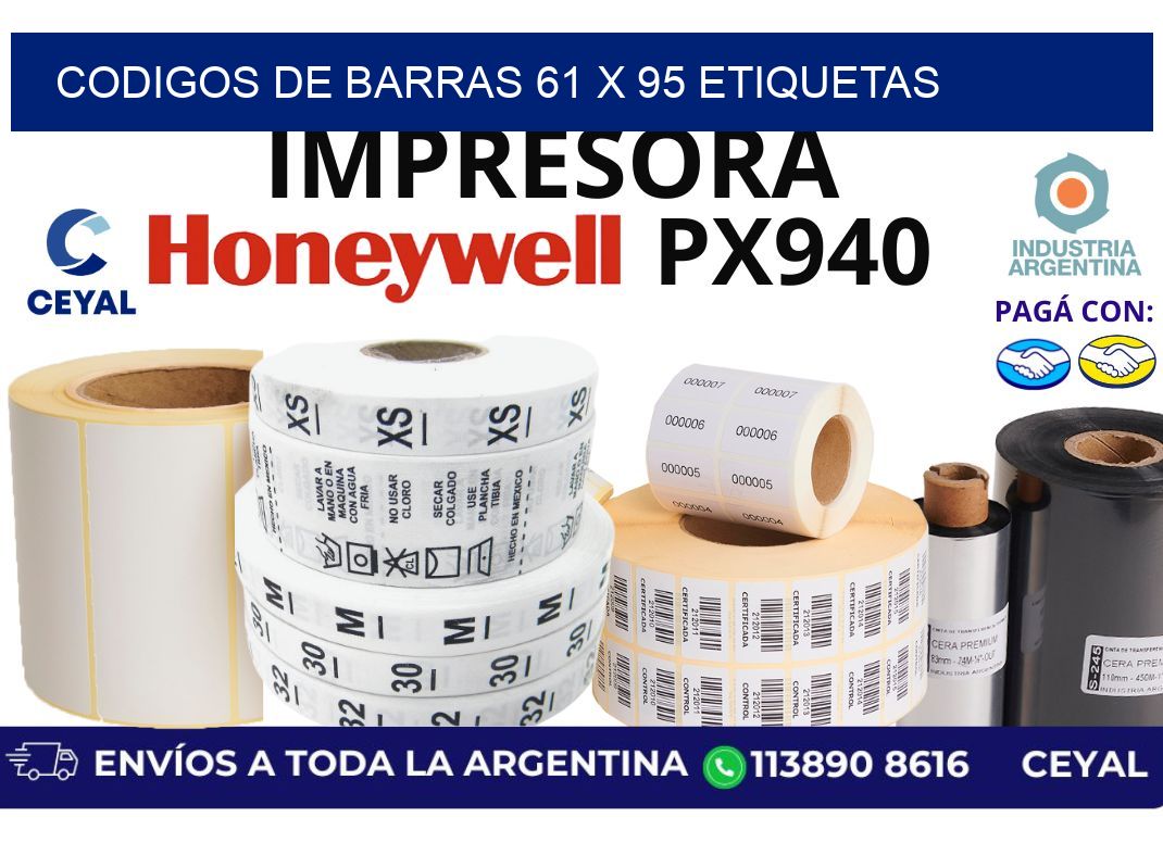codigos de barras 61 x 95 etiquetas