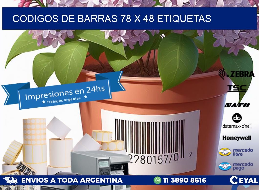codigos de barras 78 x 48 etiquetas
