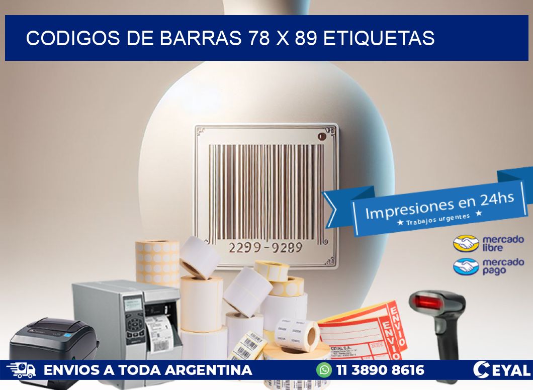 codigos de barras 78 x 89 etiquetas