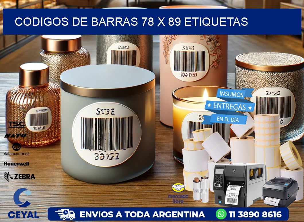 codigos de barras 78 x 89 etiquetas