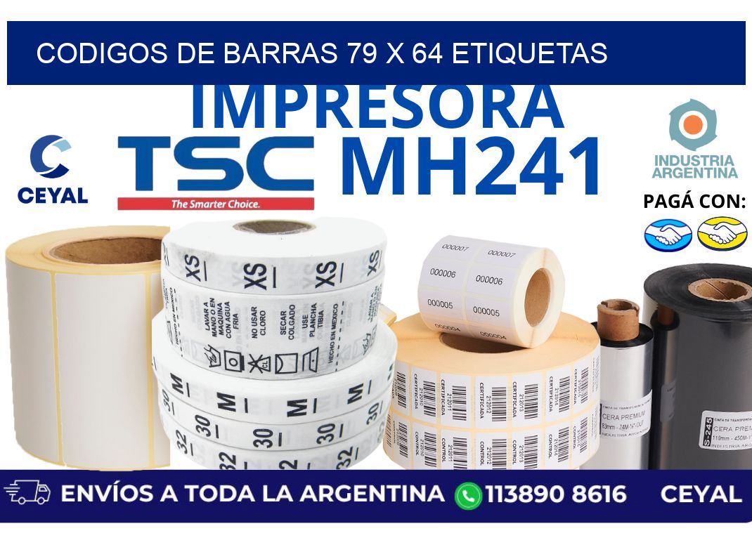 codigos de barras 79 x 64 etiquetas