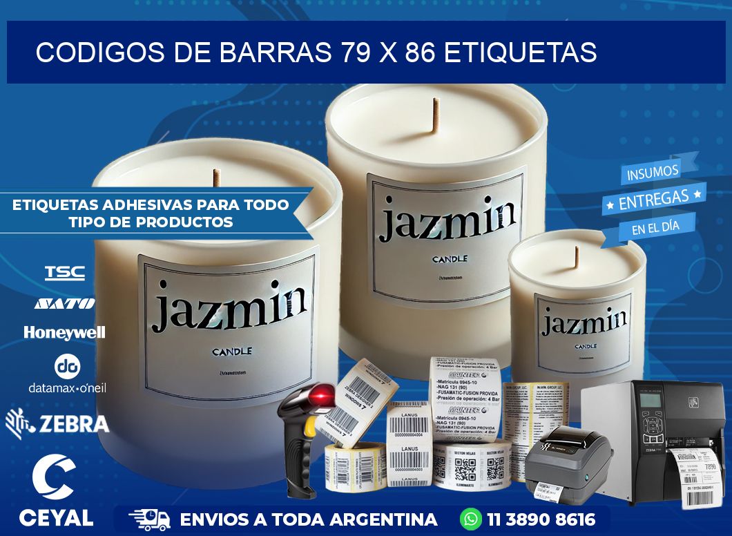 codigos de barras 79 x 86 etiquetas