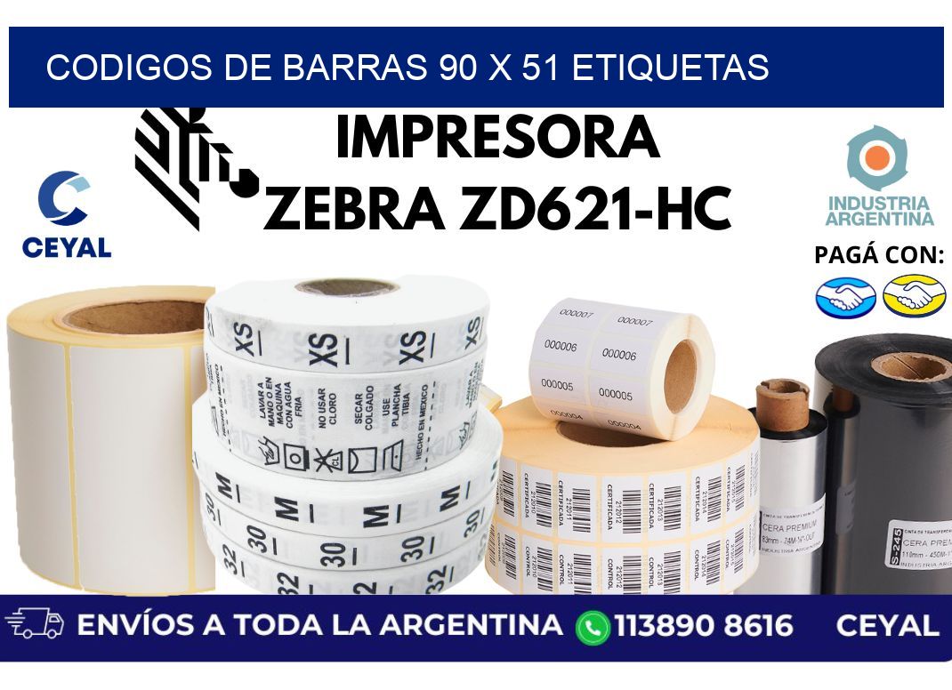 codigos de barras 90 x 51 etiquetas