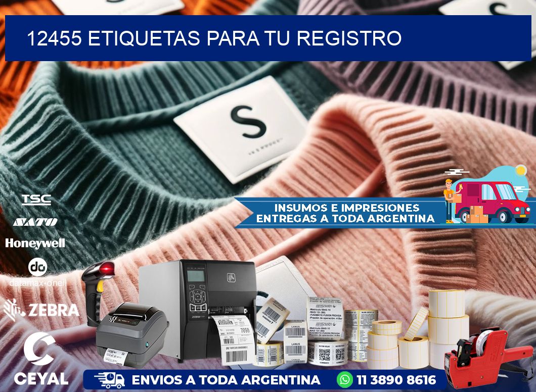 12455 etiquetas para tu registro