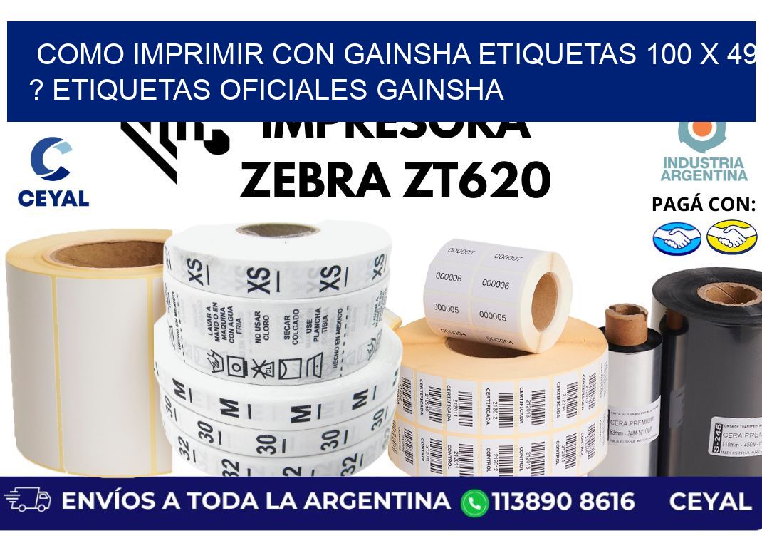 como imprimir con gainsha etiquetas 100 x 49 ? etiquetas oficiales gainsha