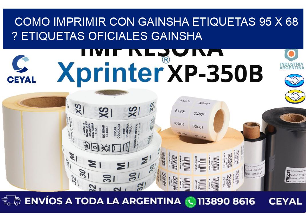 como imprimir con gainsha etiquetas 95 x 68 ? etiquetas oficiales gainsha