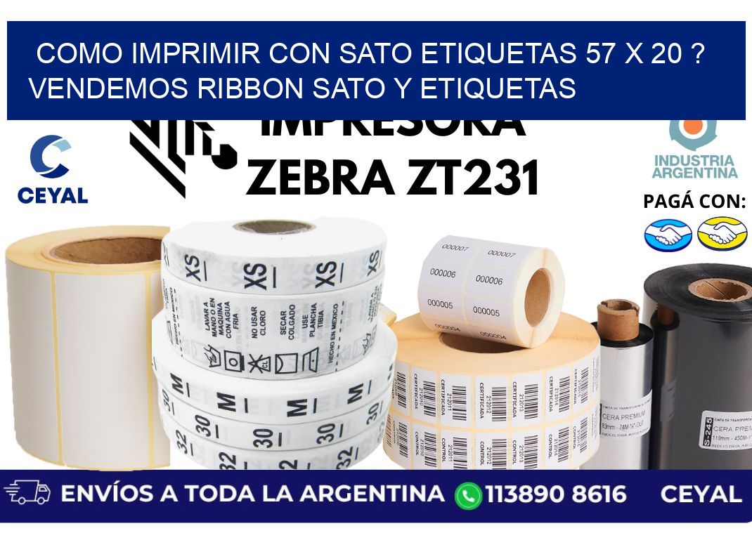 como imprimir con sato etiquetas 57 x 20 ? vendemos ribbon sato y etiquetas
