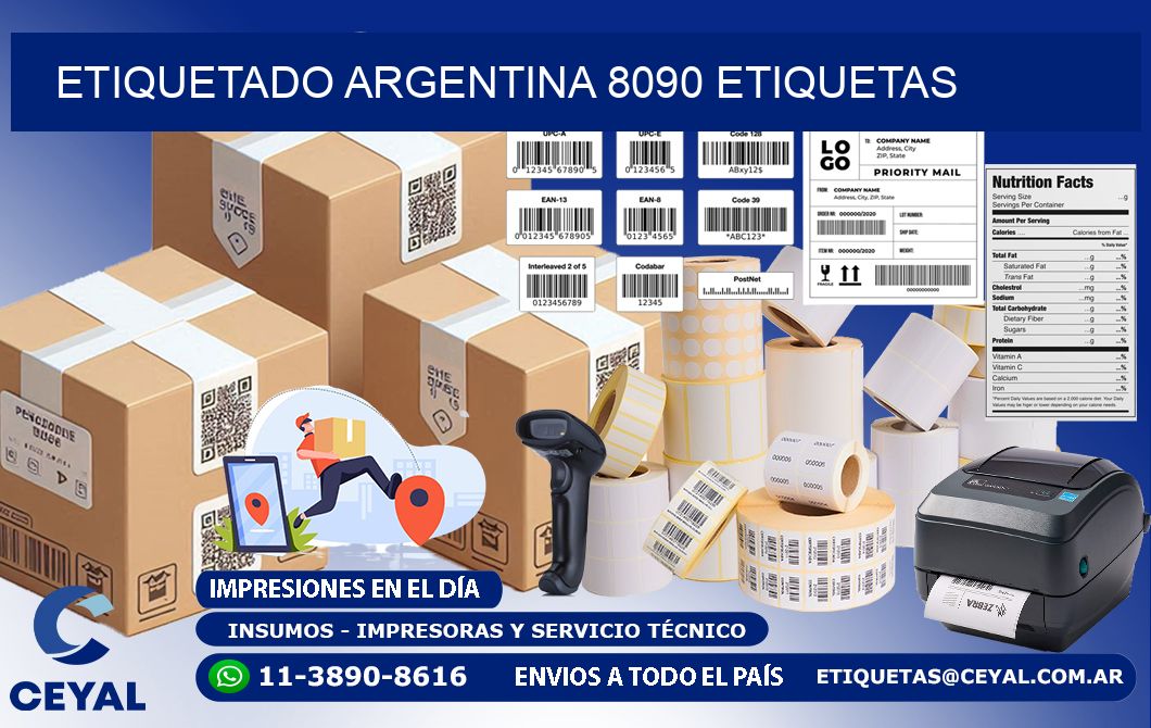 etiquetado argentina 8090 etiquetas