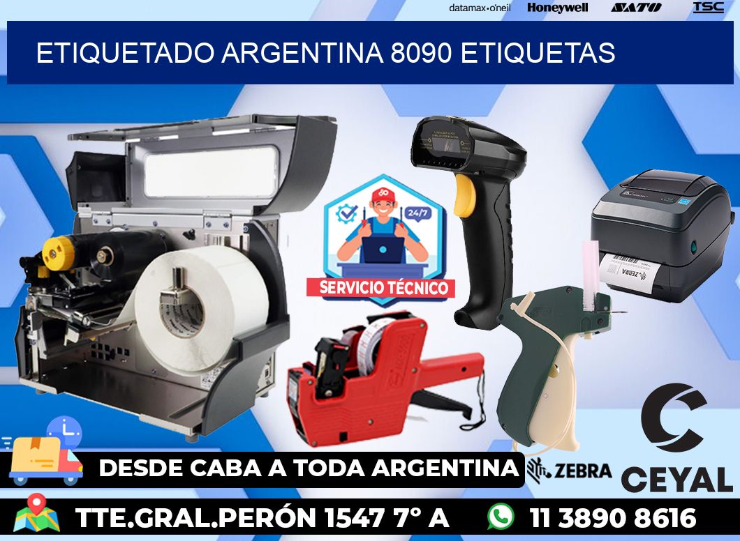 etiquetado argentina 8090 etiquetas