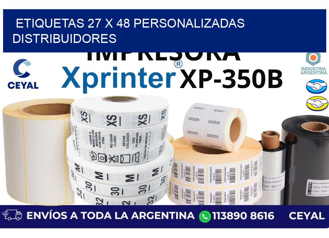 etiquetas 27 x 48 personalizadas distribuidores