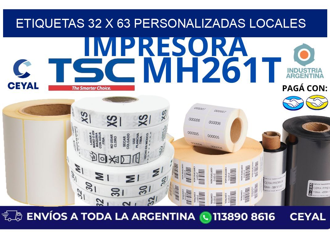 etiquetas 32 x 63 personalizadas locales
