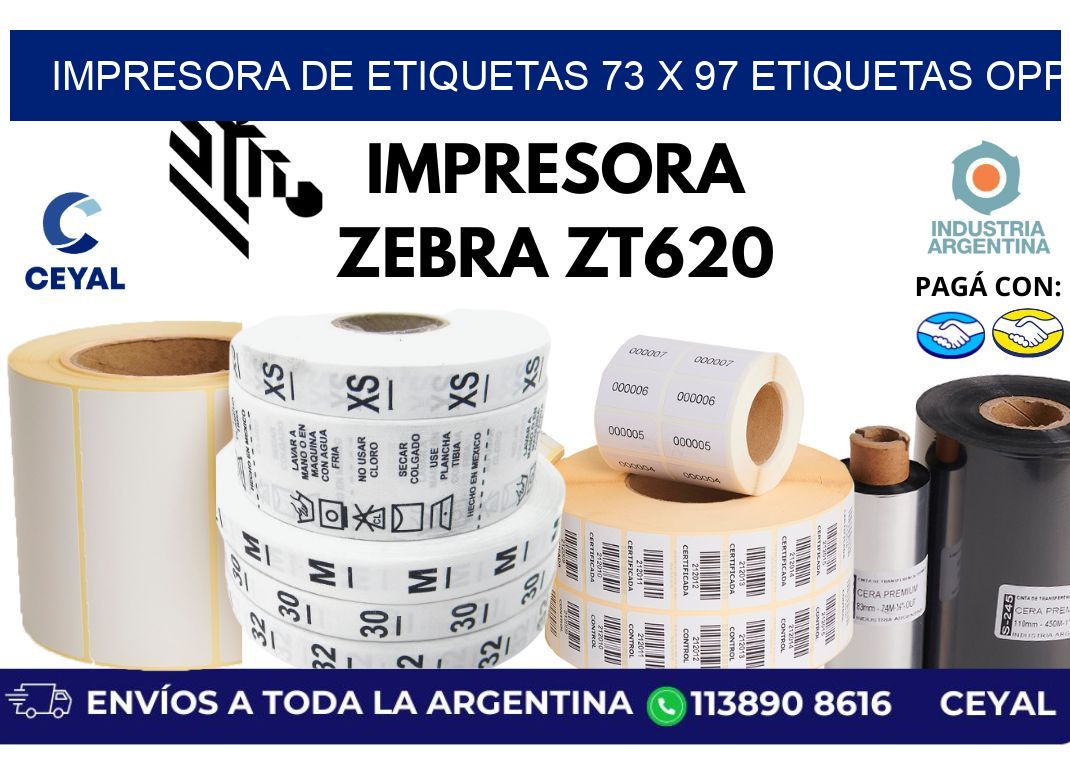impresora de etiquetas 73 x 97 etiquetas opp