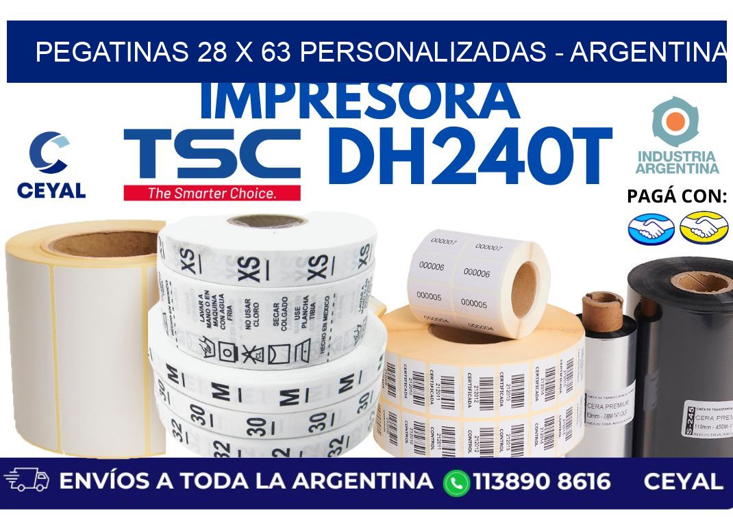 pegatinas 28 x 63 personalizadas – Argentina