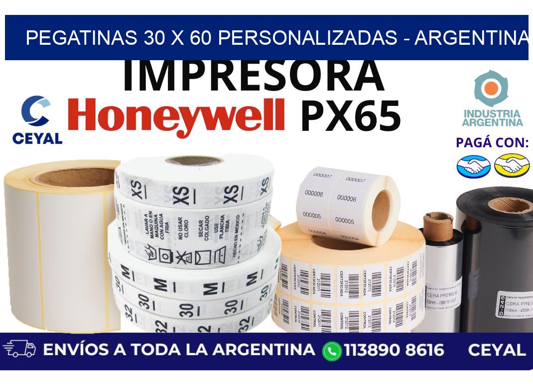 pegatinas 30 x 60 personalizadas - Argentina