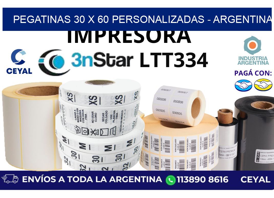 pegatinas 30 x 60 personalizadas – Argentina