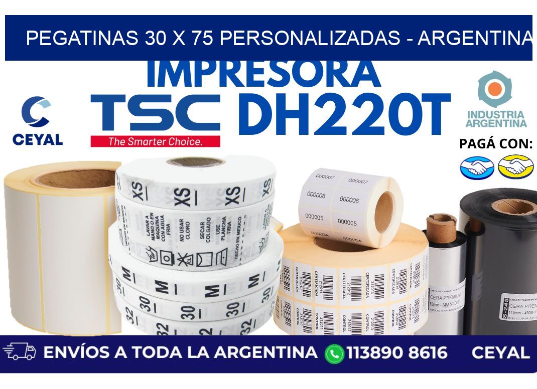 pegatinas 30 x 75 personalizadas - Argentina
