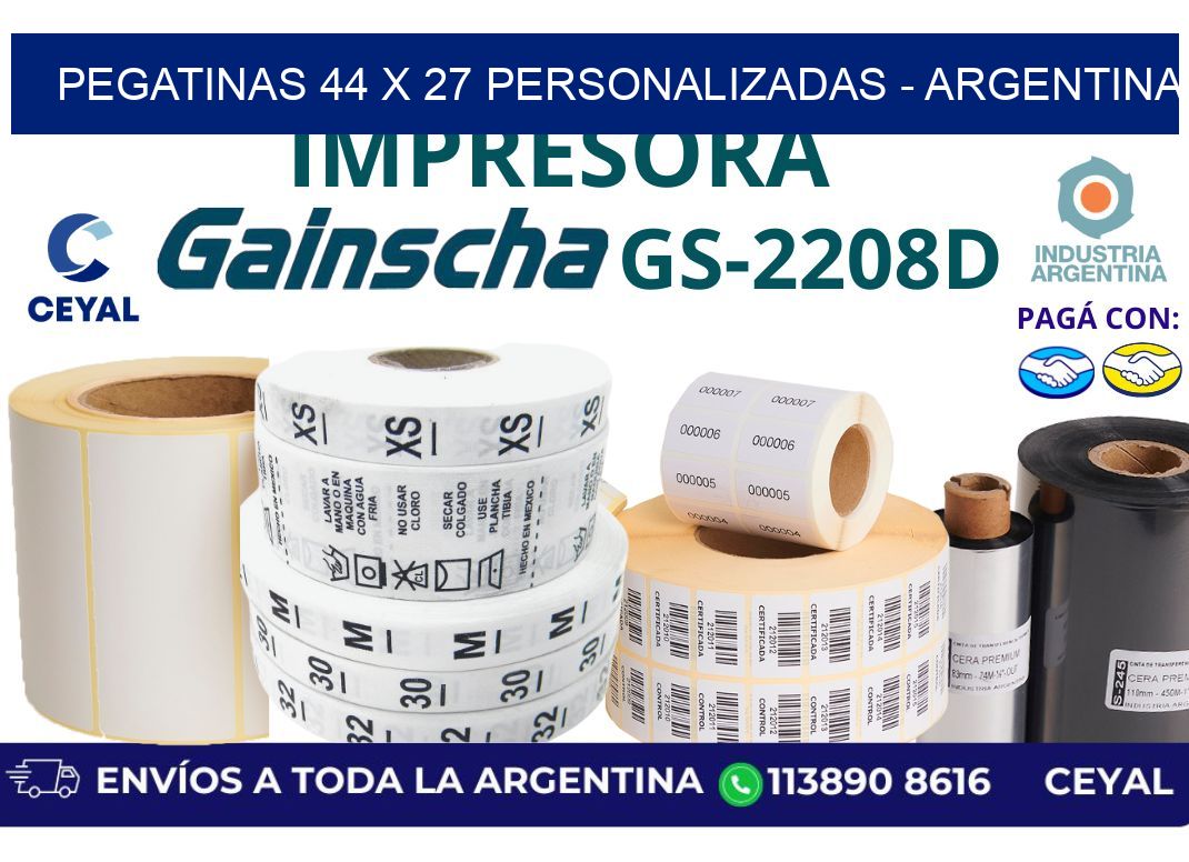 pegatinas 44 x 27 personalizadas – Argentina