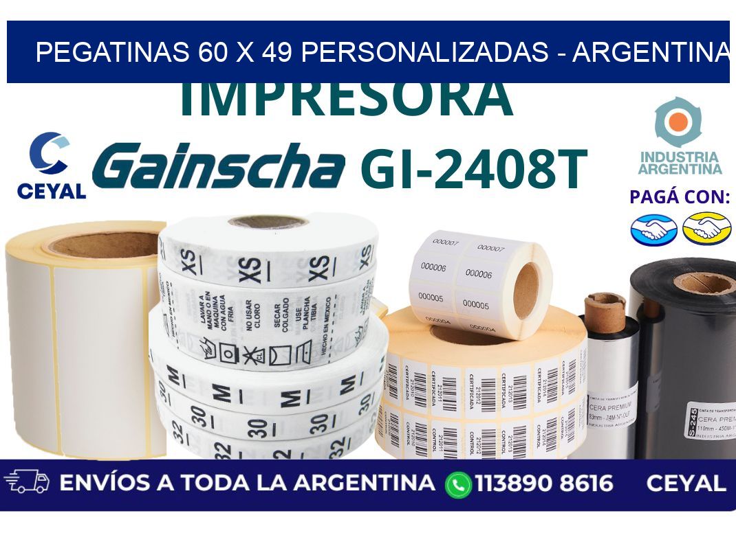 pegatinas 60 x 49 personalizadas – Argentina