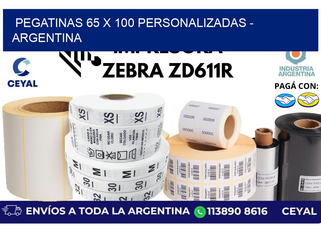 pegatinas 65 x 100 personalizadas - Argentina