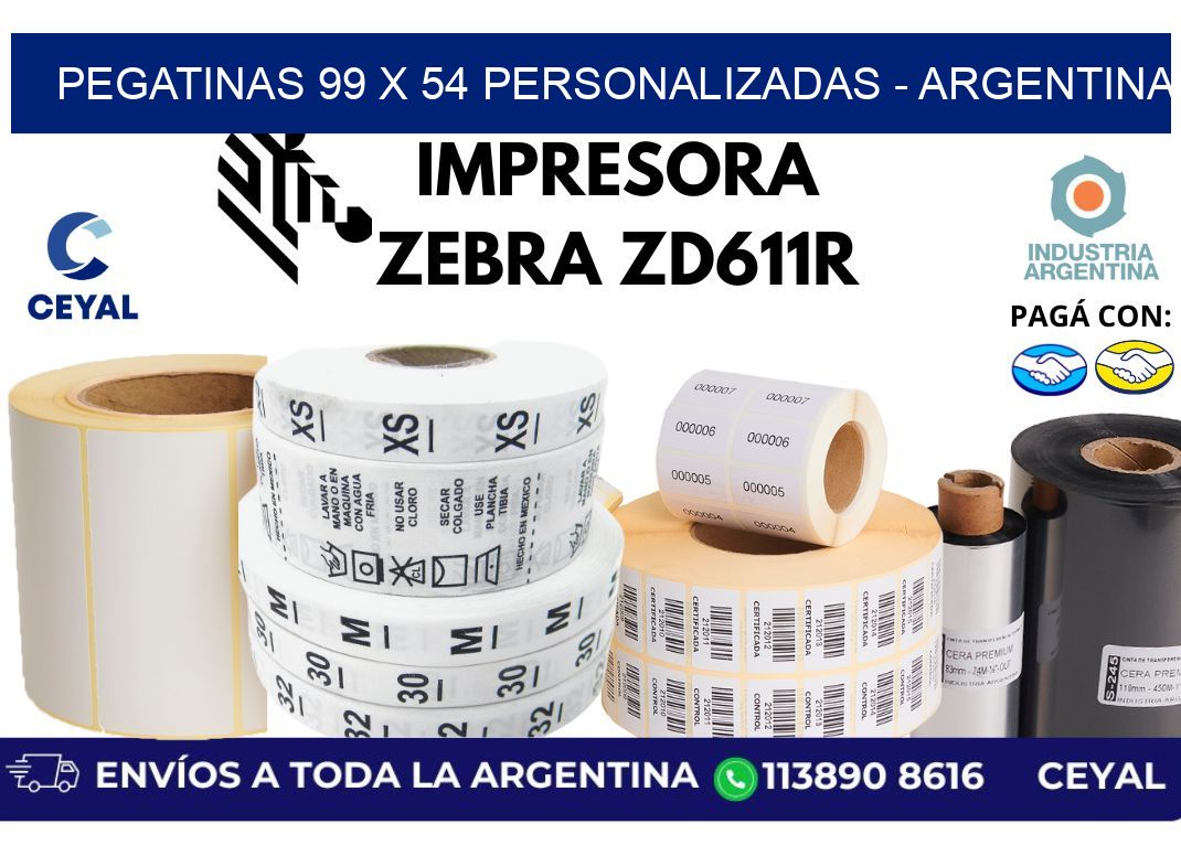 pegatinas 99 x 54 personalizadas – Argentina