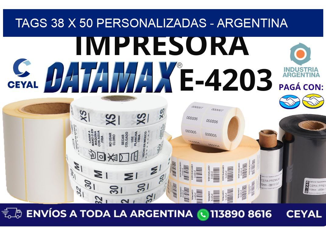tags 38 x 50 personalizadas – Argentina