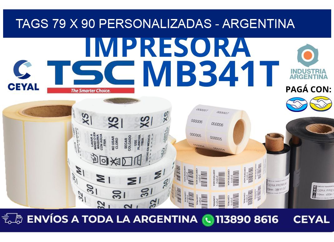tags 79 x 90 personalizadas – Argentina