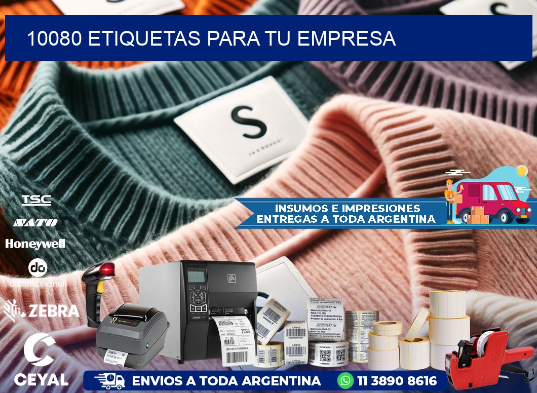 10080 etiquetas para tu empresa