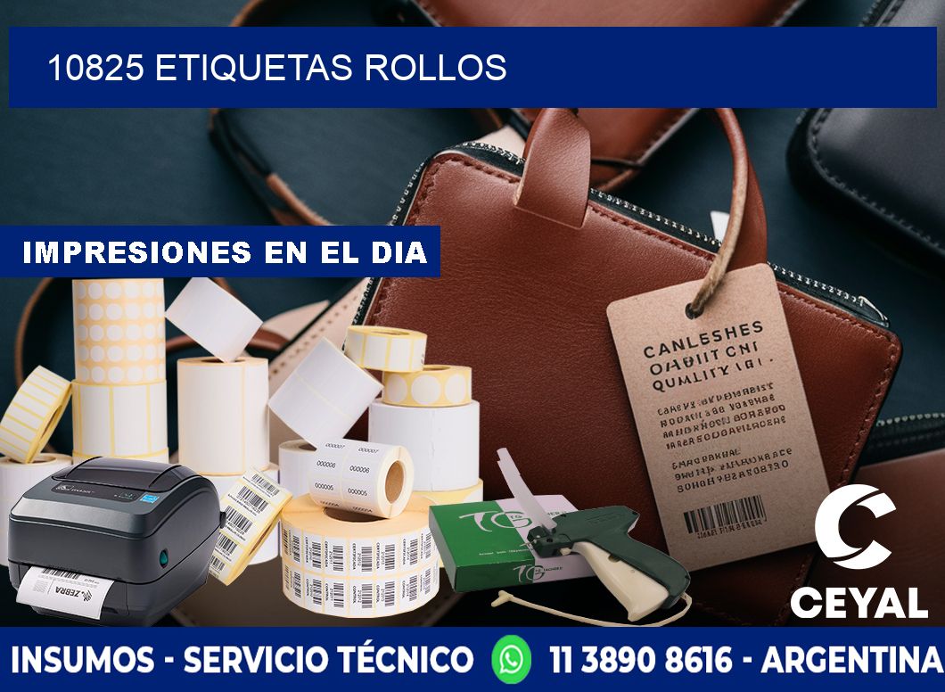 10825 etiquetas rollos