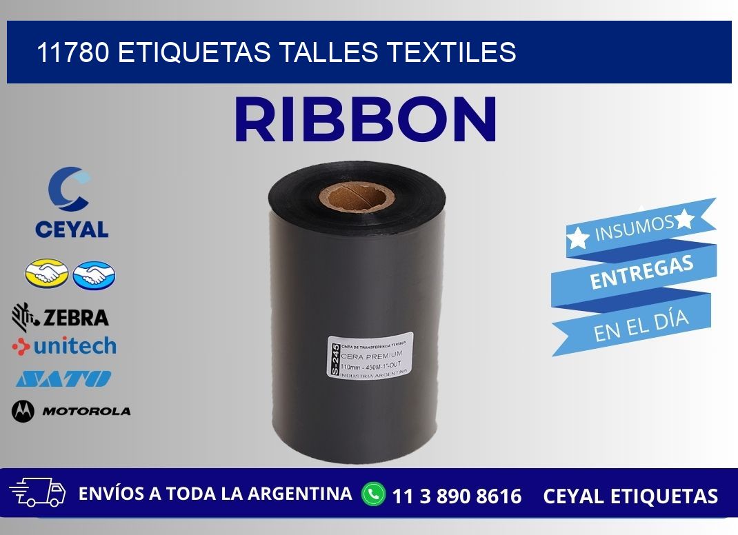 11780 ETIQUETAS TALLES TEXTILES