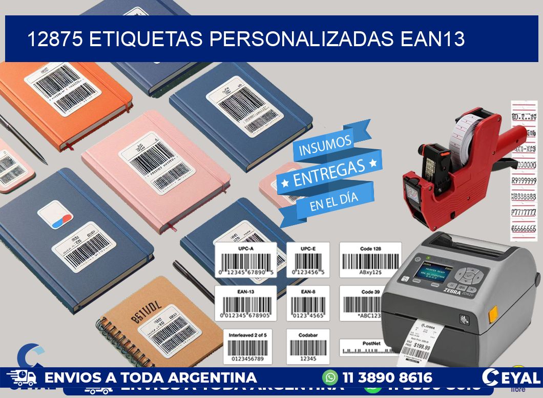 12875 Etiquetas personalizadas ean13