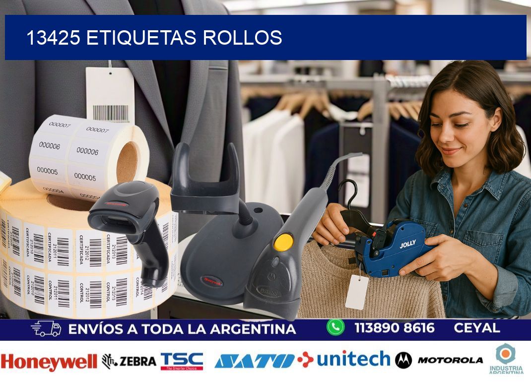 13425 Etiquetas rollos