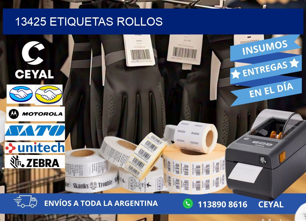 13425 Etiquetas rollos