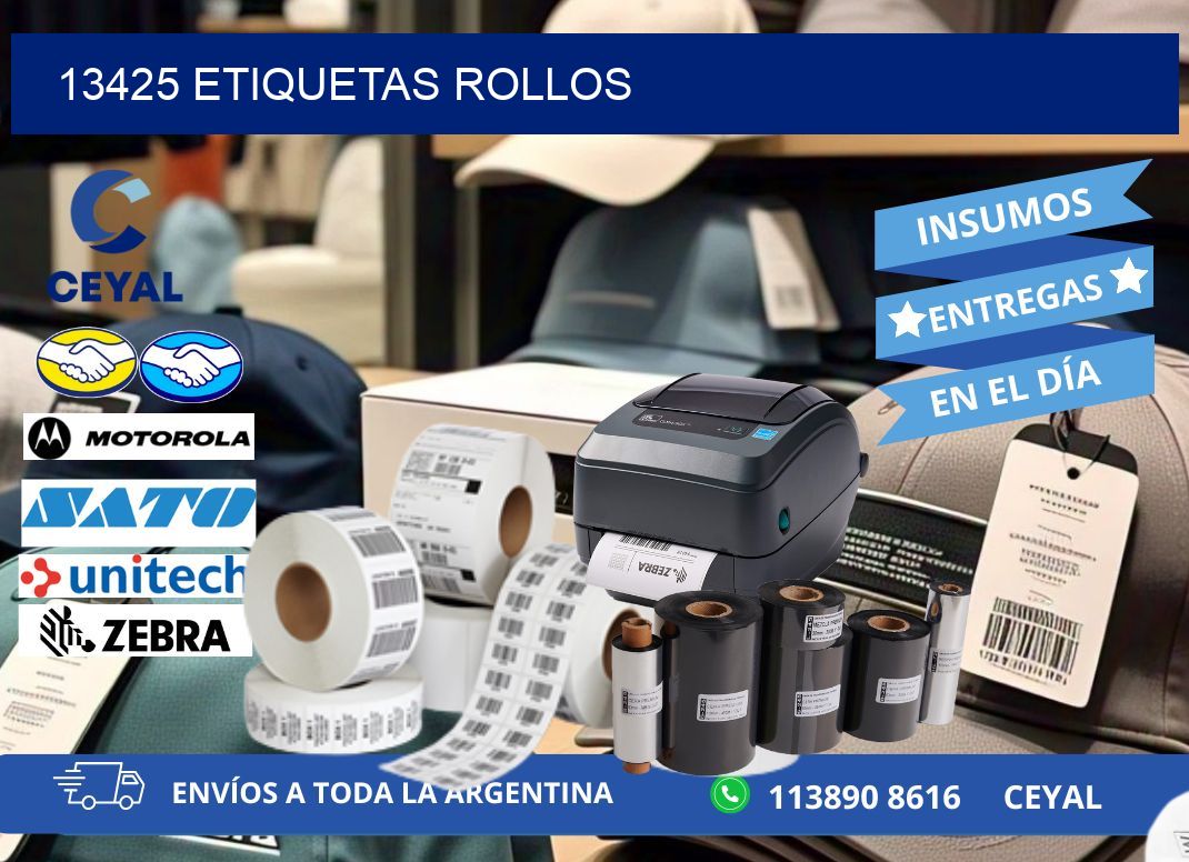 13425 Etiquetas rollos