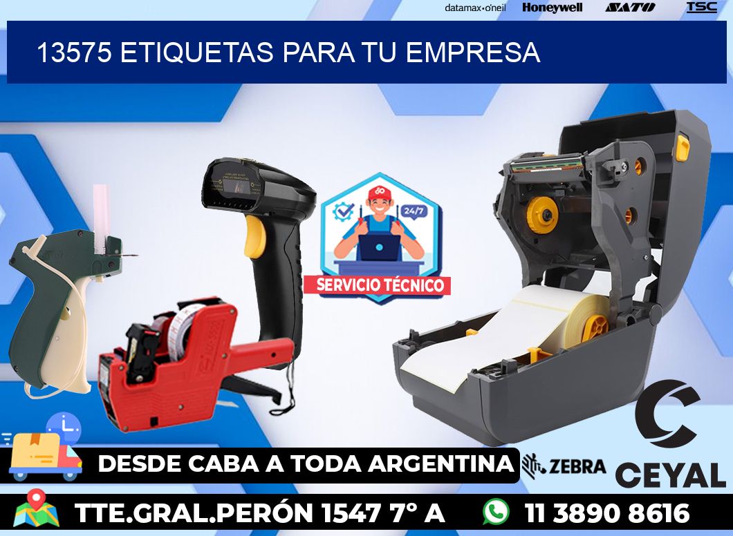 13575 etiquetas para tu empresa