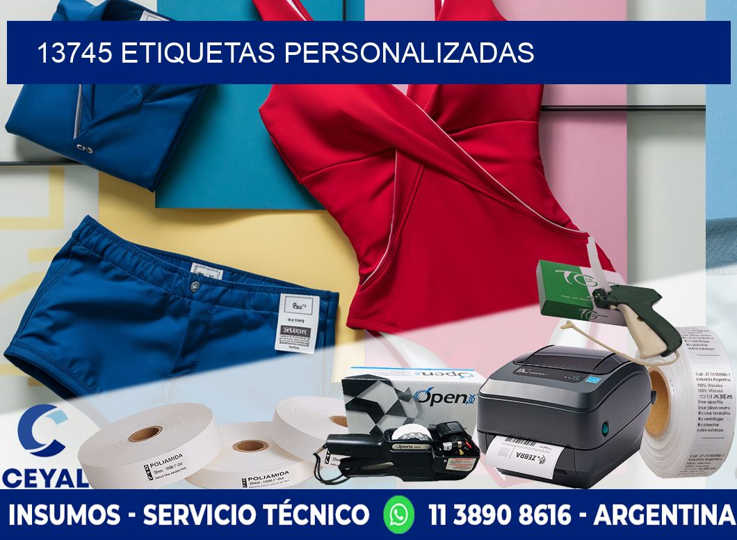 13745 Etiquetas personalizadas