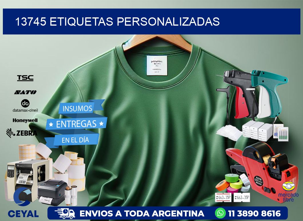 13745 Etiquetas personalizadas