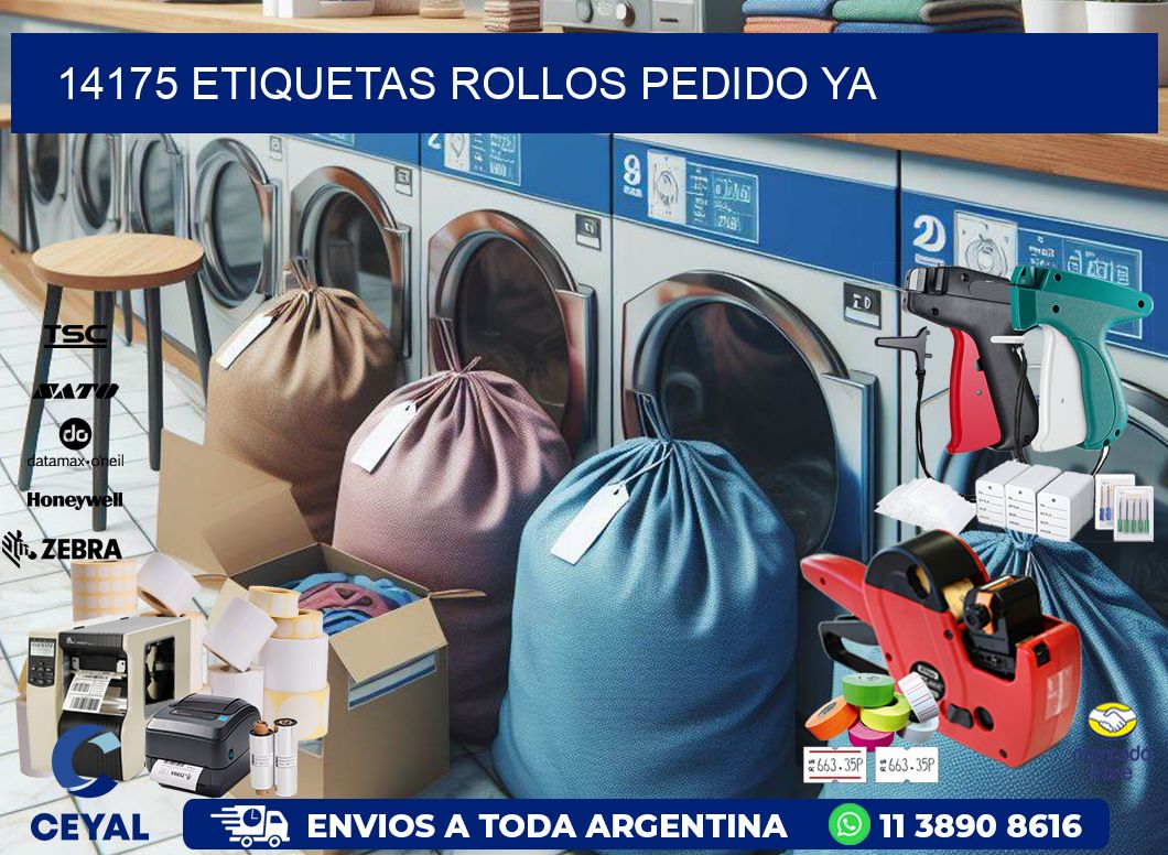 14175 etiquetas rollos PEDIDO YA