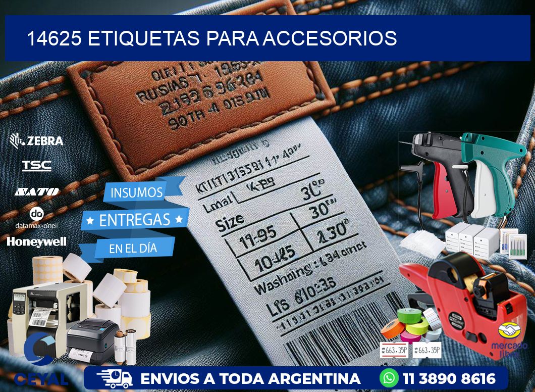 14625 Etiquetas para accesorios