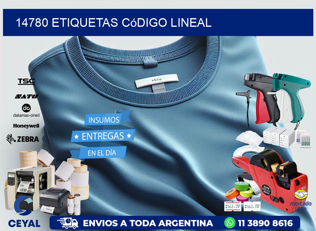 14780 Etiquetas código lineal